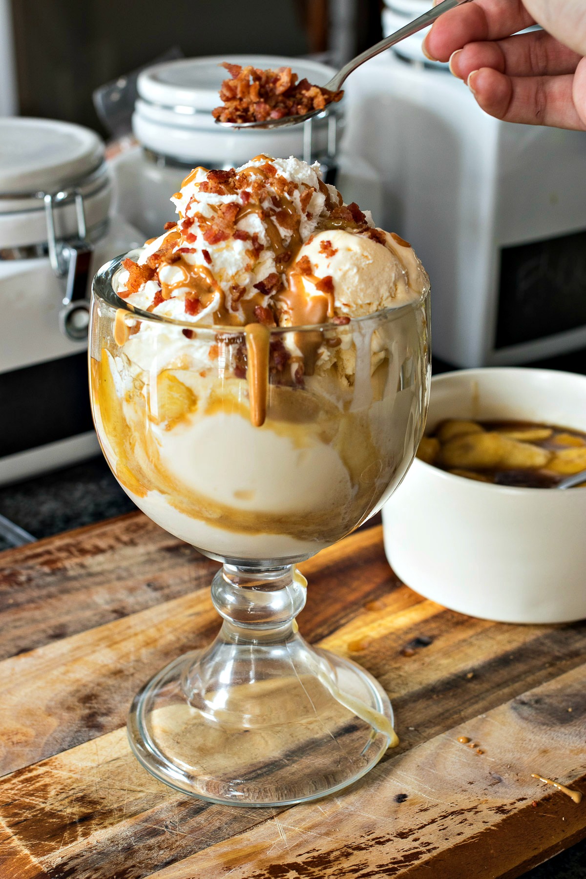 Elvis Ice Cream Sundae Elvis was known for his love of peanut butter