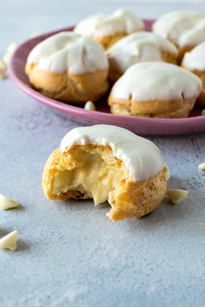 White Chocolate Cream Puff